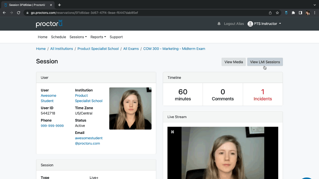 How To View A Test Taker s ProctorU Session ProctorU